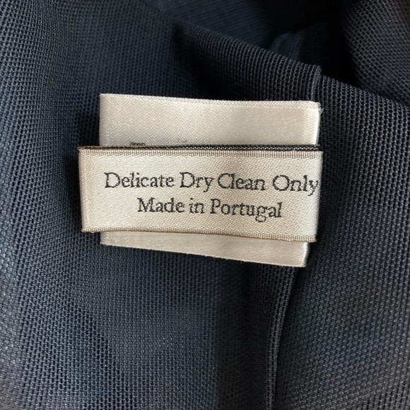 ERDEM Abstract Stretch Mini Pencil Skirt Blue Celeb Designer Favorite - Picture 8 of 11